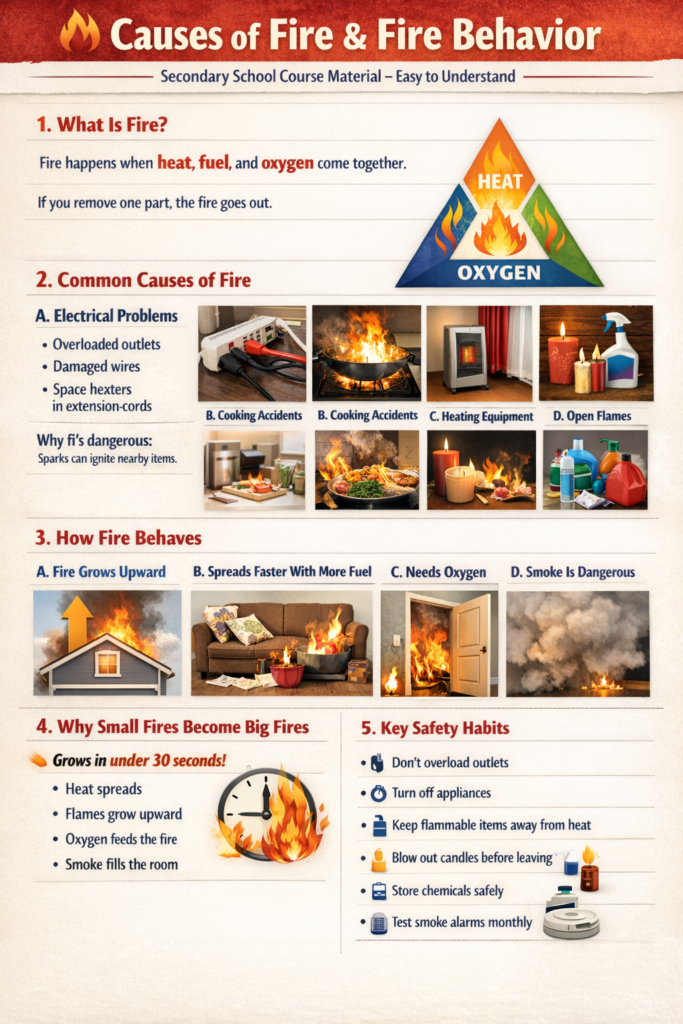 Causes of Fire & Fire Behavior - Be Safe Edu
